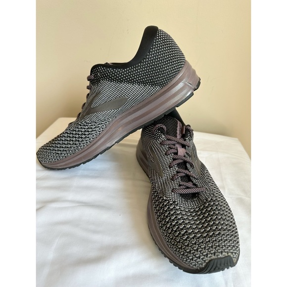 Brooks Revel 2 Arctic Dust Black White Purple DNA Womens Size 9.5 - Picture 4 of 8